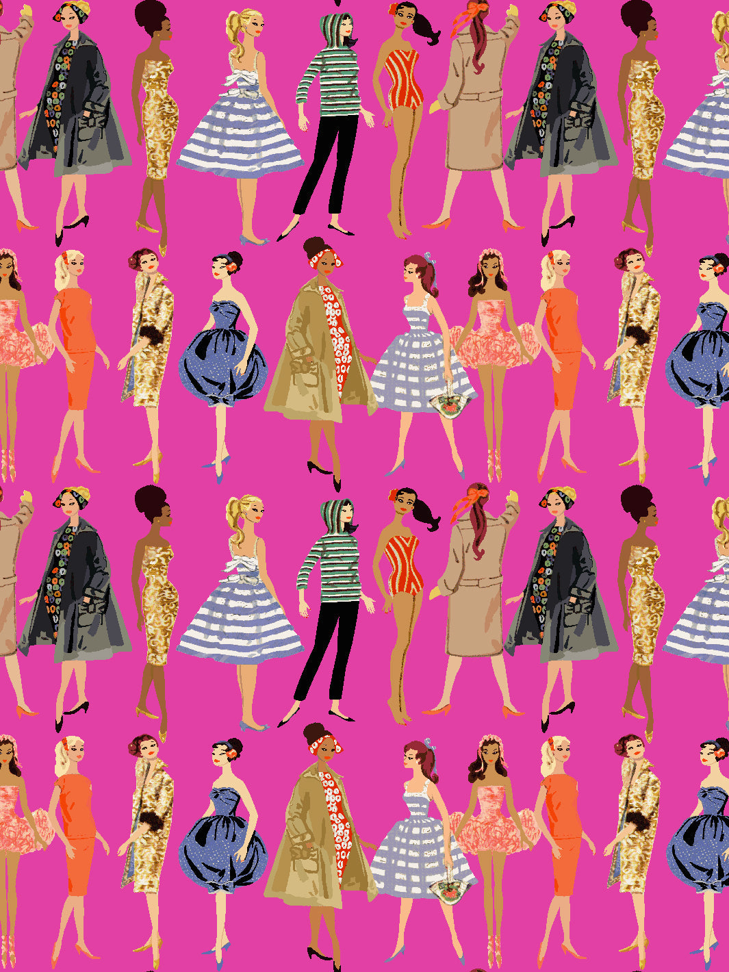 wallpaper dress design Retro Bespoke Wallpaper | Eco-friendly | Funky