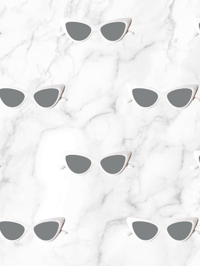 Papier peint « BarbieStyle™ Sunnies » par Barbie™ - Blanc