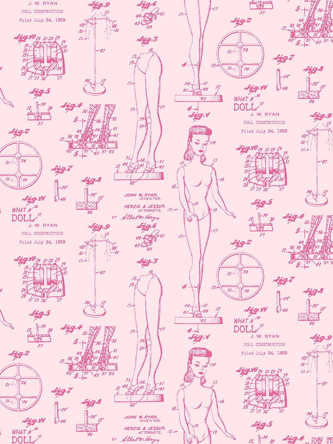 barbie-blueprint-wallpaper-by-barbie-berry-pink