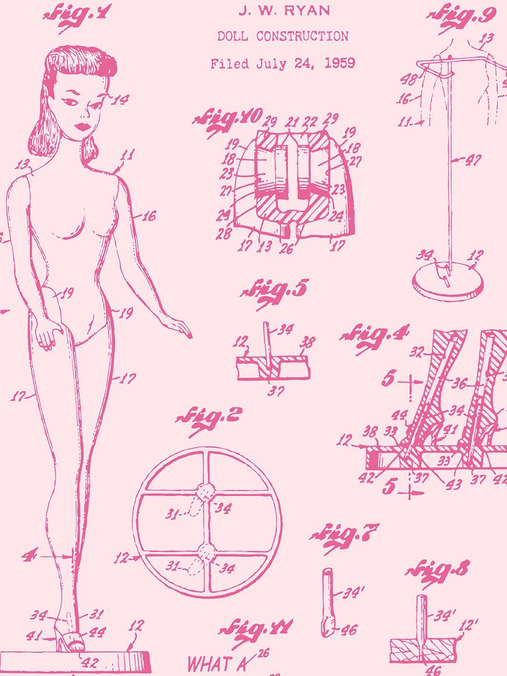 barbie-blueprint-wallpaper-by-barbie-berry-pink