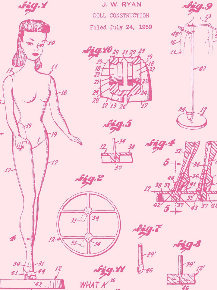 barbie-blueprint-wallpaper-by-barbie-berry-pink