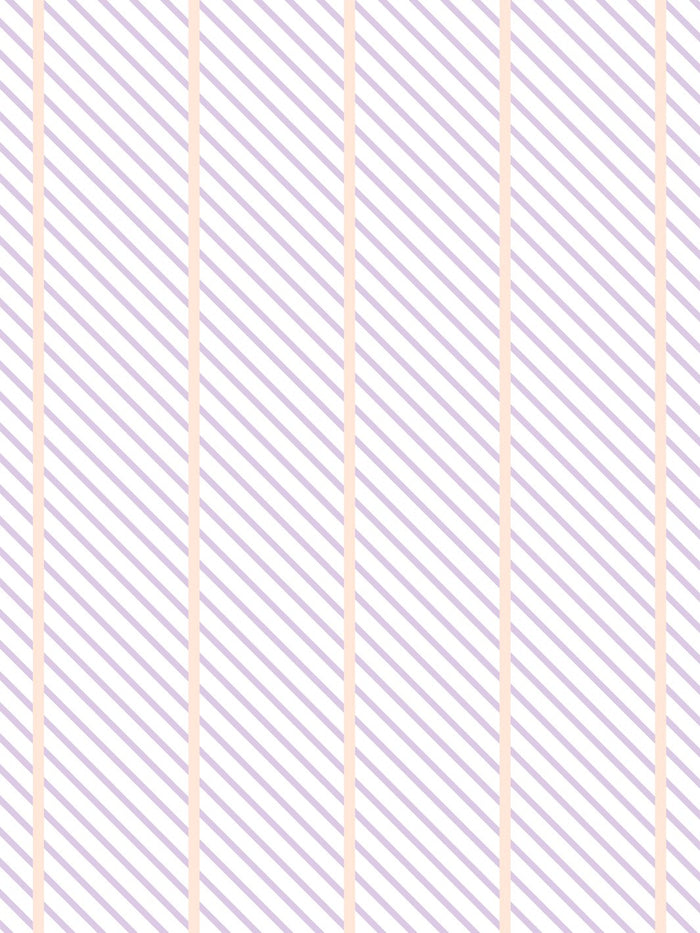 'Barbie™ Dreamhouse Stripes' Wallpaper by Barbie™ - Lavender