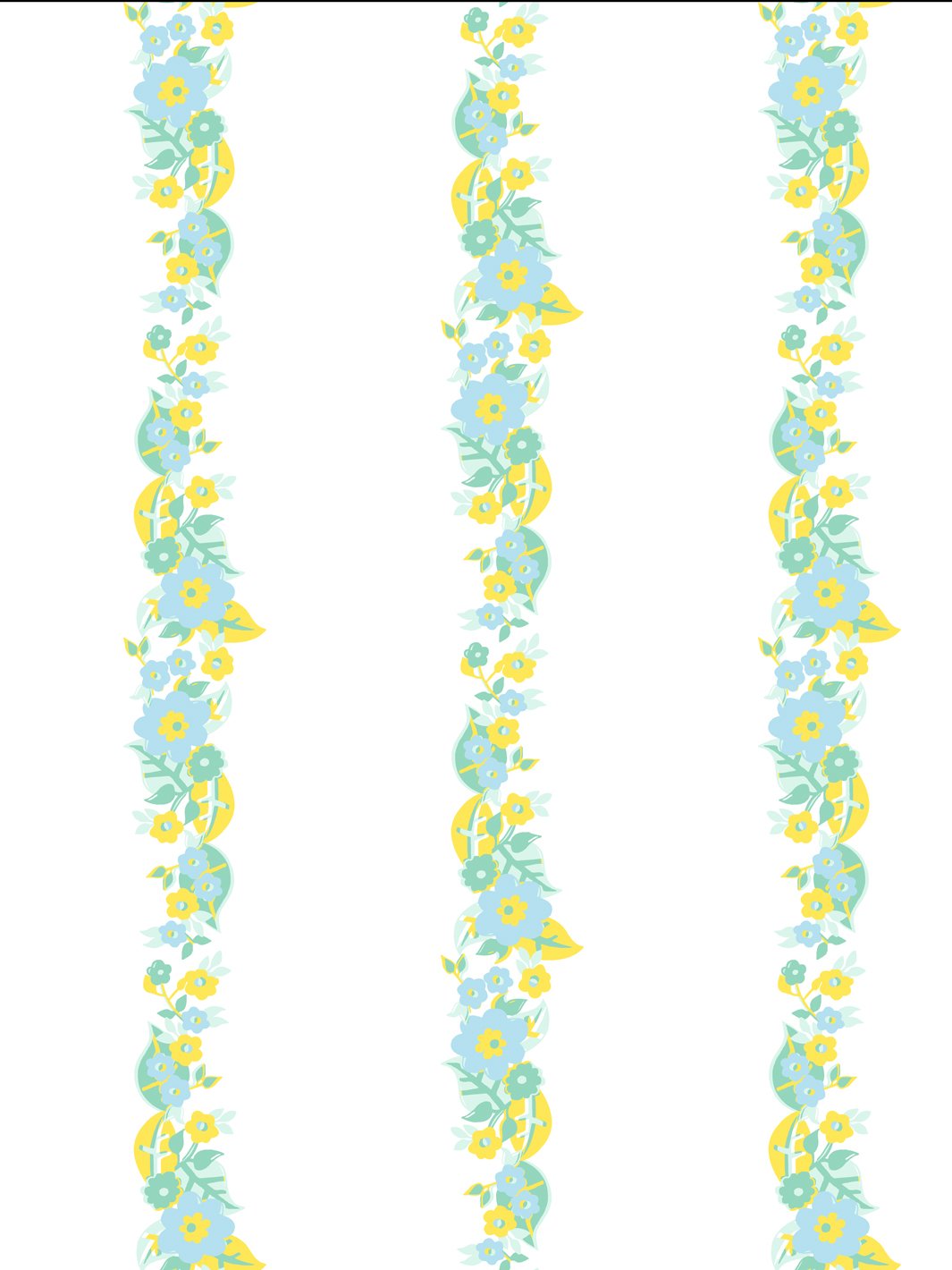 floral-stripe-wallpaper-by-barbie-blue-yellow