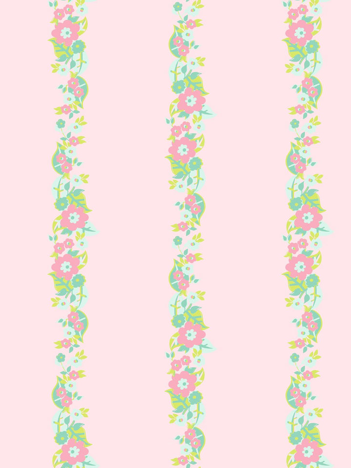 floral-stripe-wallpaper-by-barbie-piggy-bank-green