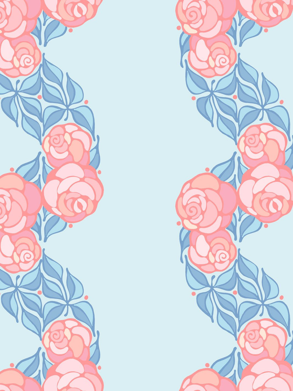 groovy-floral-stripe-wallpaper-by-barbie-baby-blue