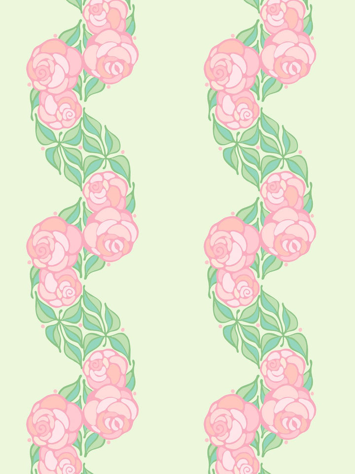 groovy-floral-stripe-wallpaper-by-barbie-pistachio