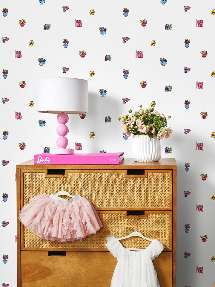 barbie-stickers-wallpaper-by-barbie-white