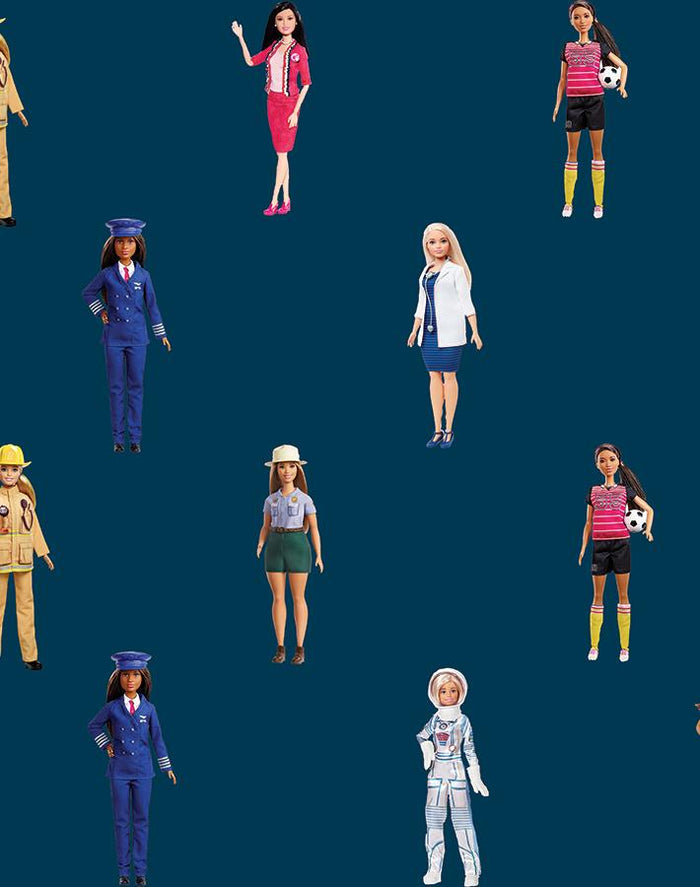 'Career Barbie™' Wallpaper by Barbie™ - Navy