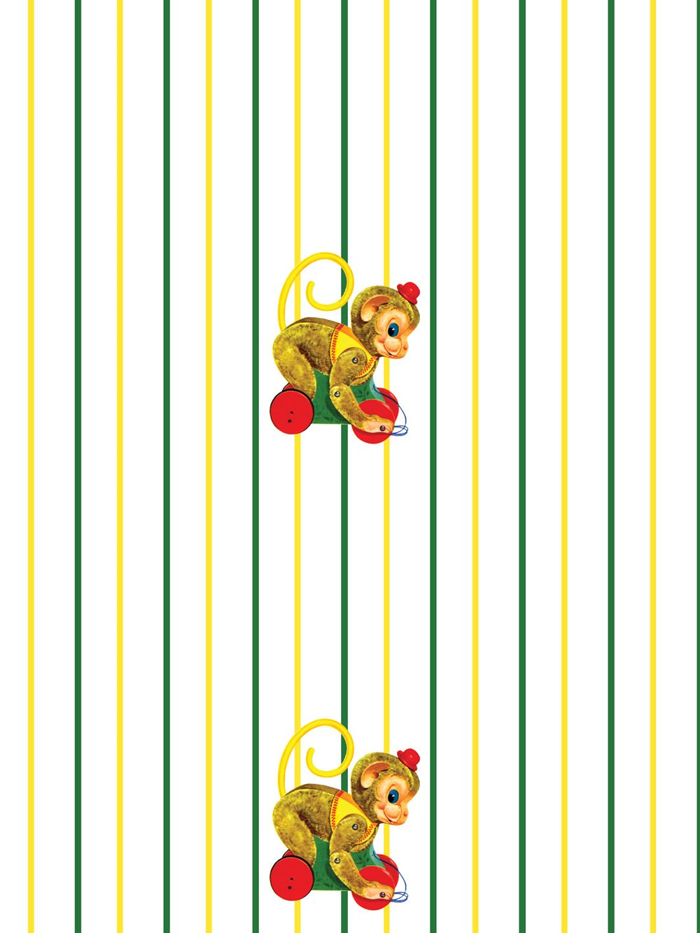 chatter-monkey-stripes-wallpaper-by-fisher-price-white