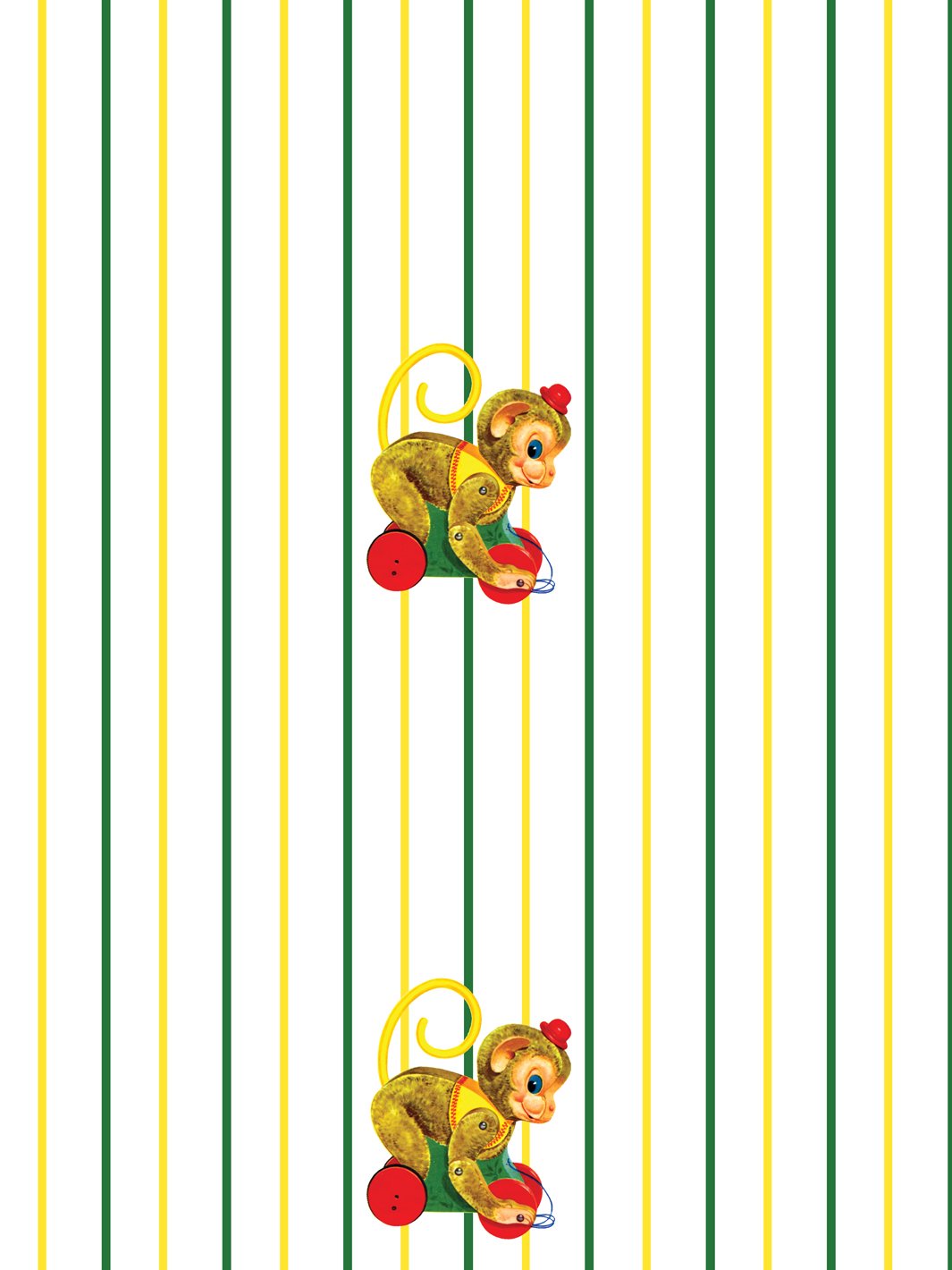 chatter-monkey-stripes-wallpaper-by-fisher-price-white