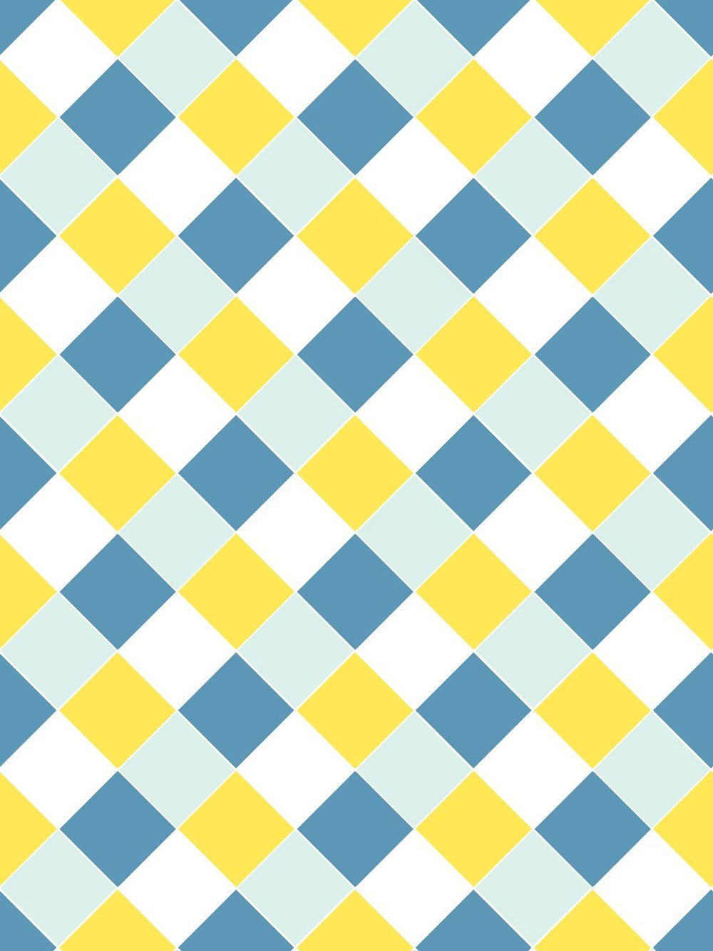 diamonds-wallpaper-by-fisher-price-blue-yellow