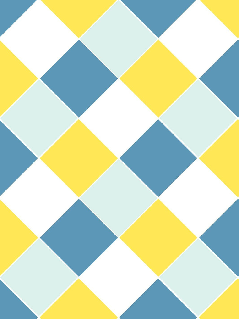 diamonds-wallpaper-by-fisher-price-blue-yellow