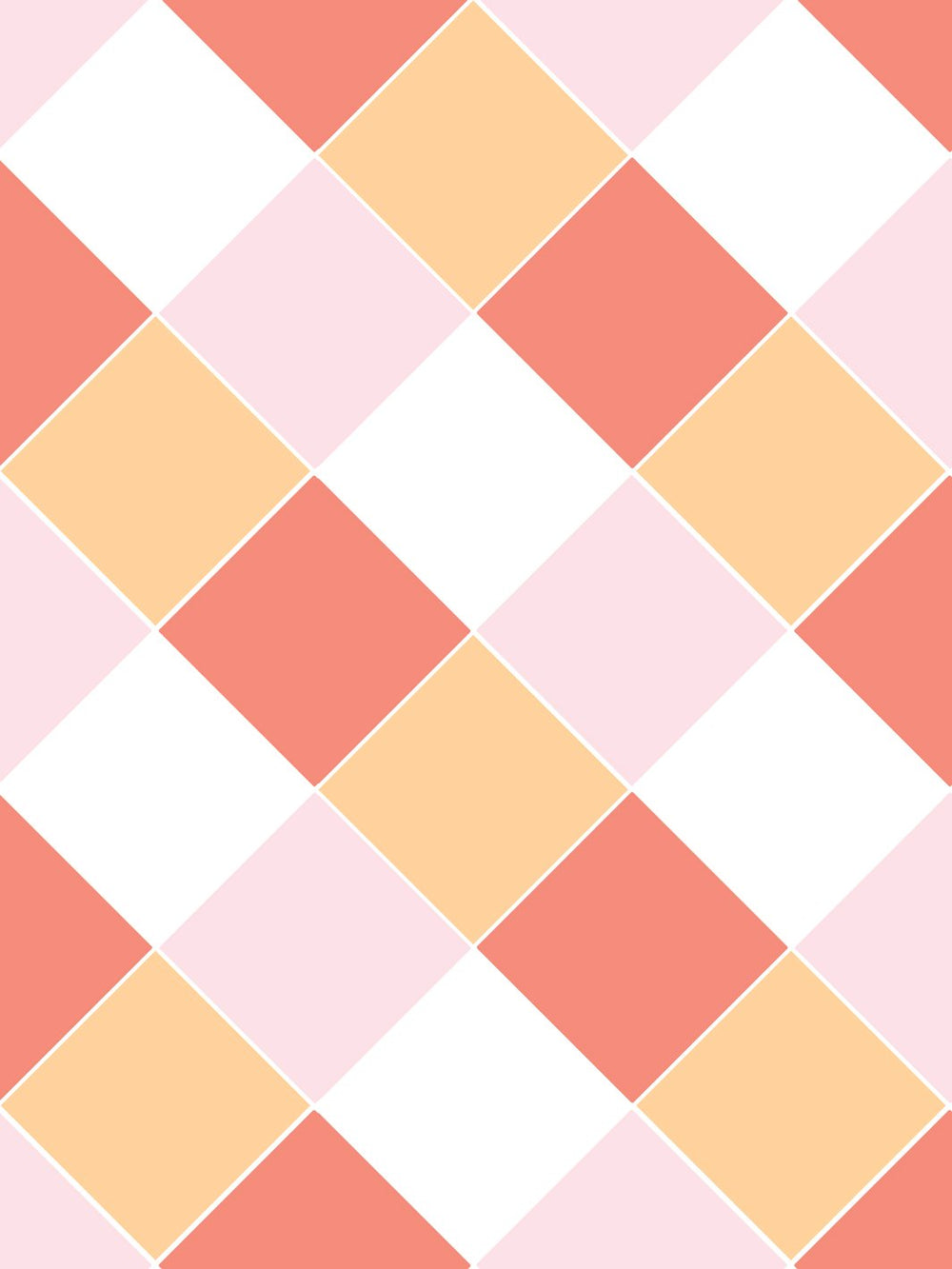 diamonds-wallpaper-by-fisher-price-peach