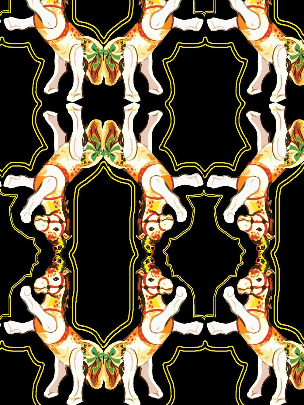 horse-arc-wallpaper-by-fisher-price-black