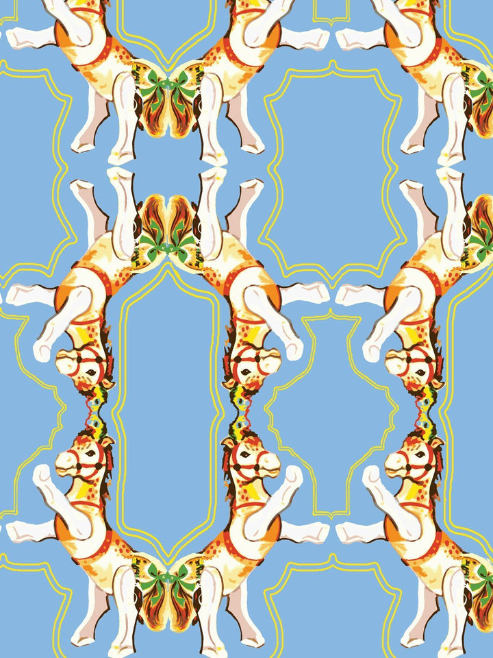 horse-arc-wallpaper-by-fisher-price-denim