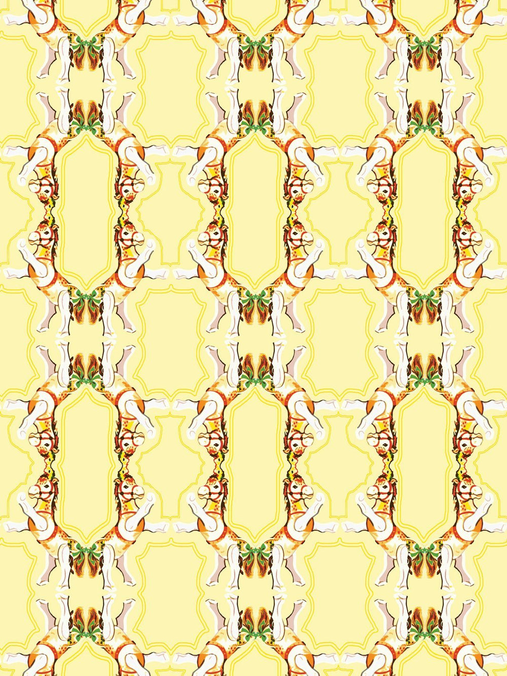 horse-arc-wallpaper-by-fisher-price-yellow