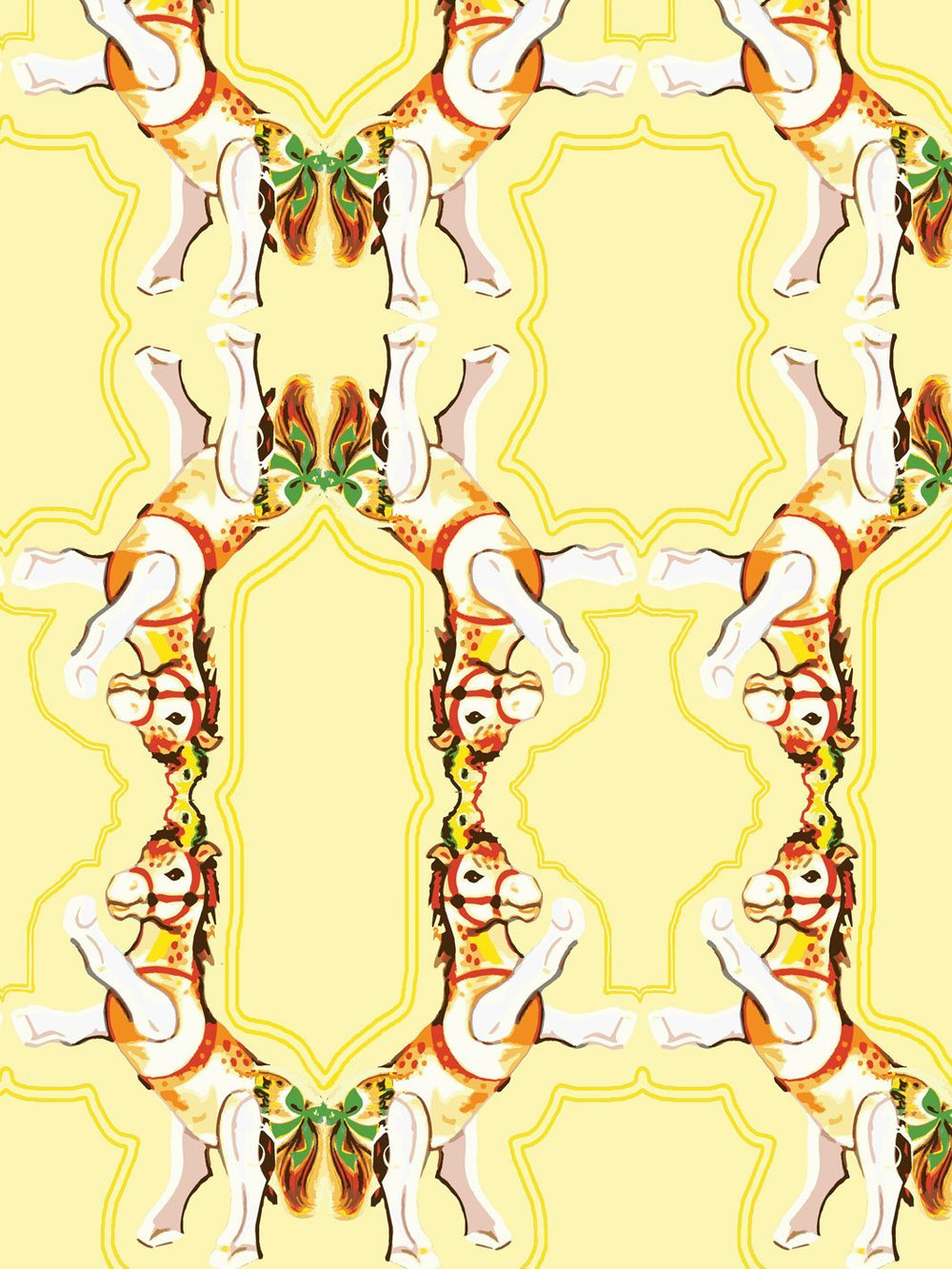 horse-arc-wallpaper-by-fisher-price-yellow
