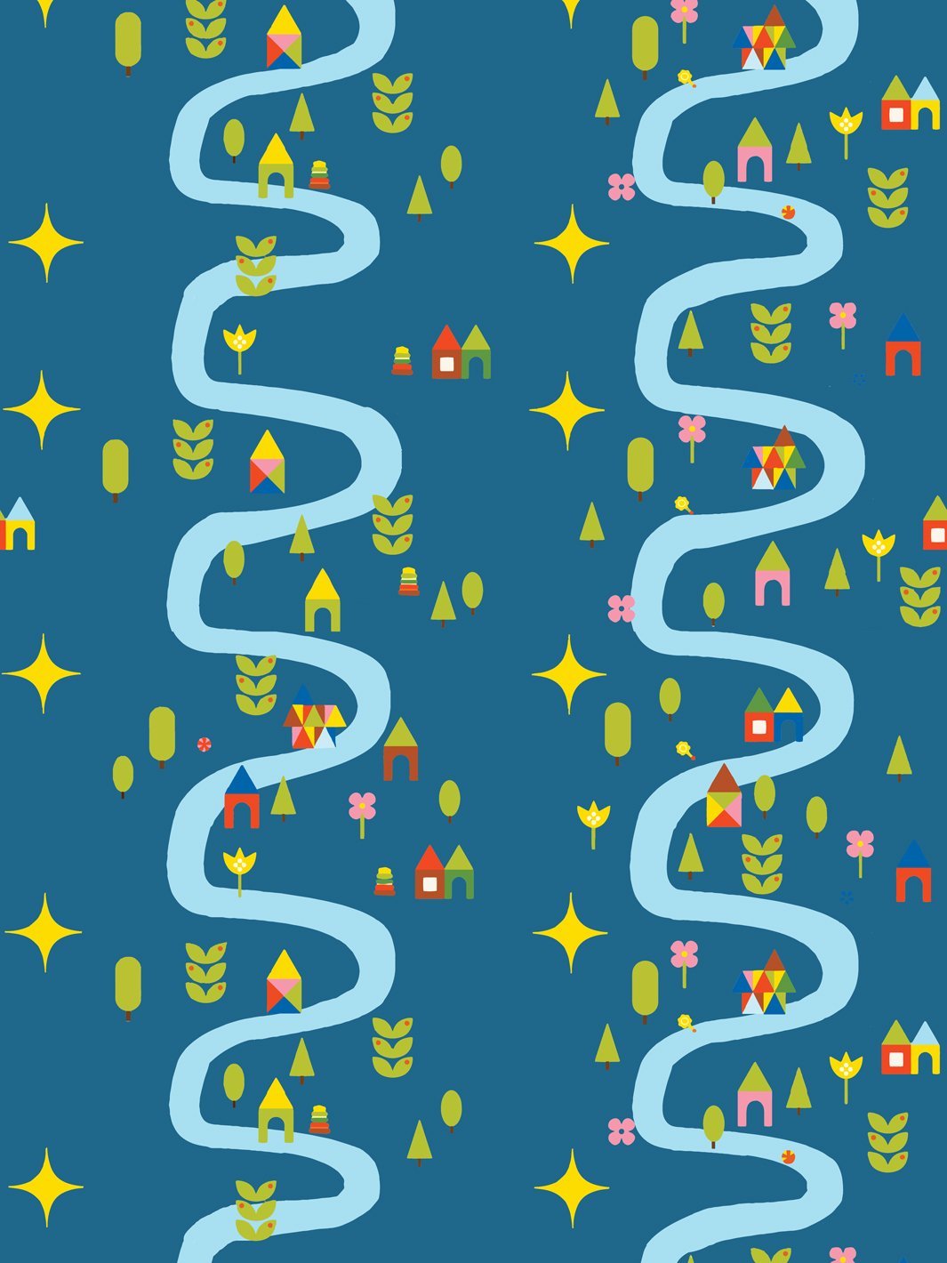 rivers-roads-wallpaper-by-fisher-price-cadet-blue