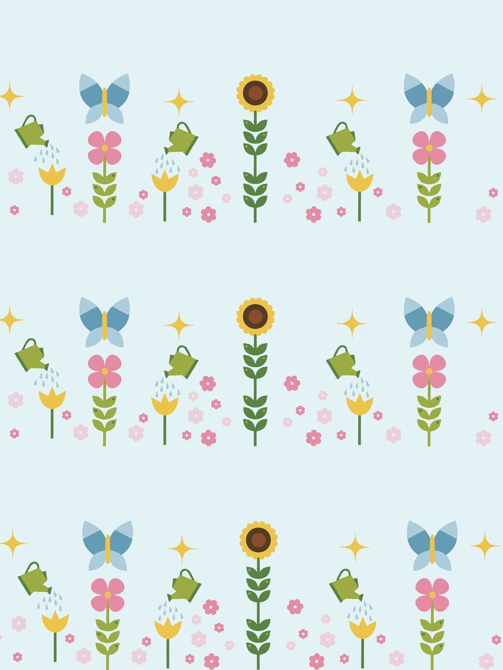 sunflower-garden-wallpaper-by-fisher-price-sky