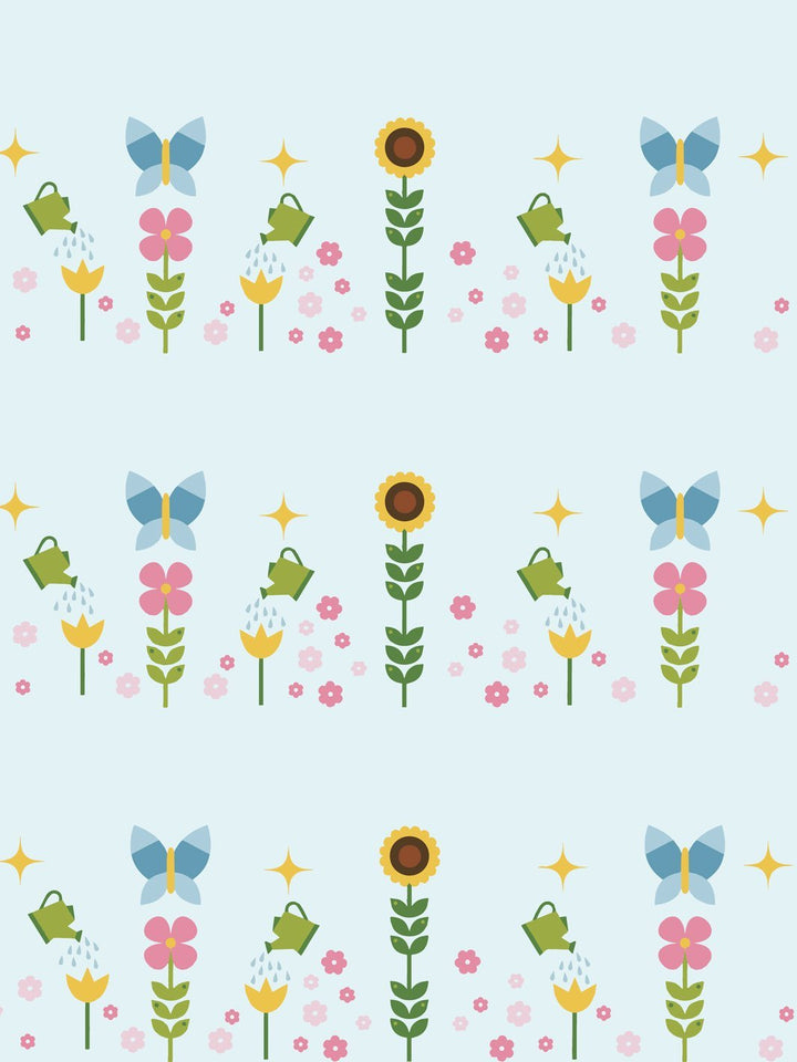 sunflower-garden-wallpaper-by-fisher-price-sky