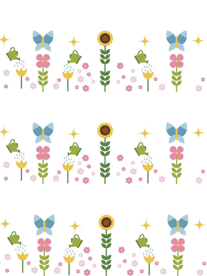 sunflower-garden-wallpaper-by-fisher-price-white