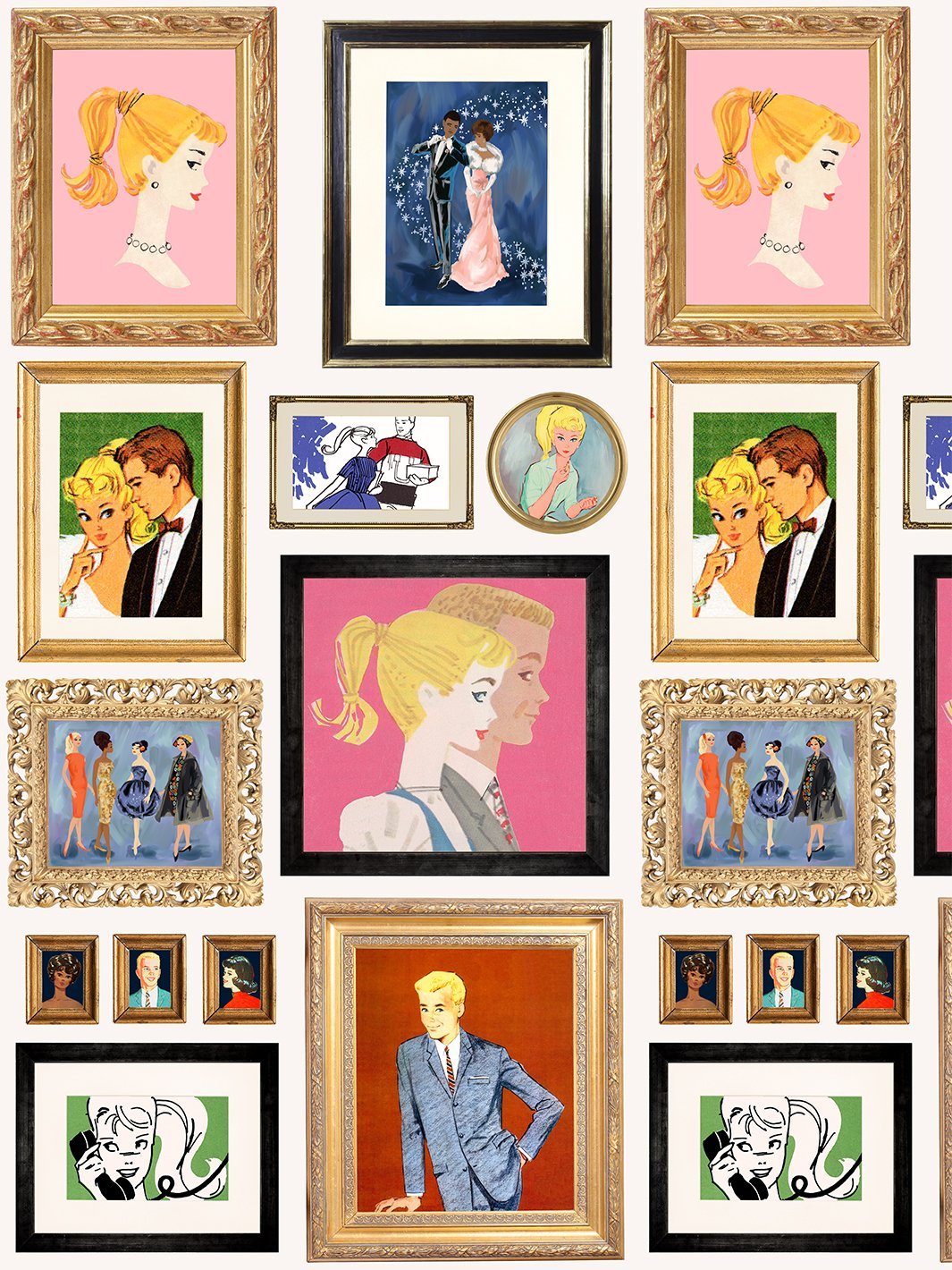 gallery-walls-illustrated-wallpaper-by-barbie-cream