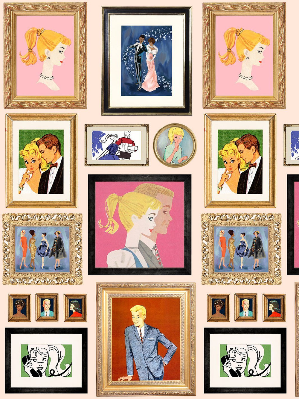gallery-walls-illustrated-wallpaper-by-barbie-peach