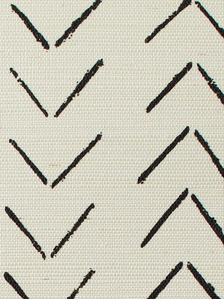 arrows black grasscloth
