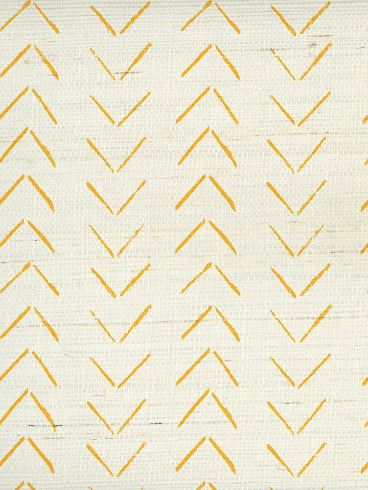 arrows gold grasscloth