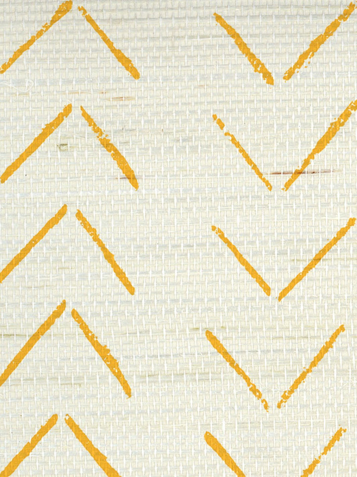arrows gold grasscloth
