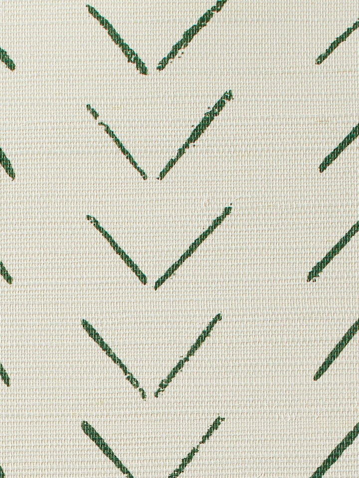 arrows green grasscloth