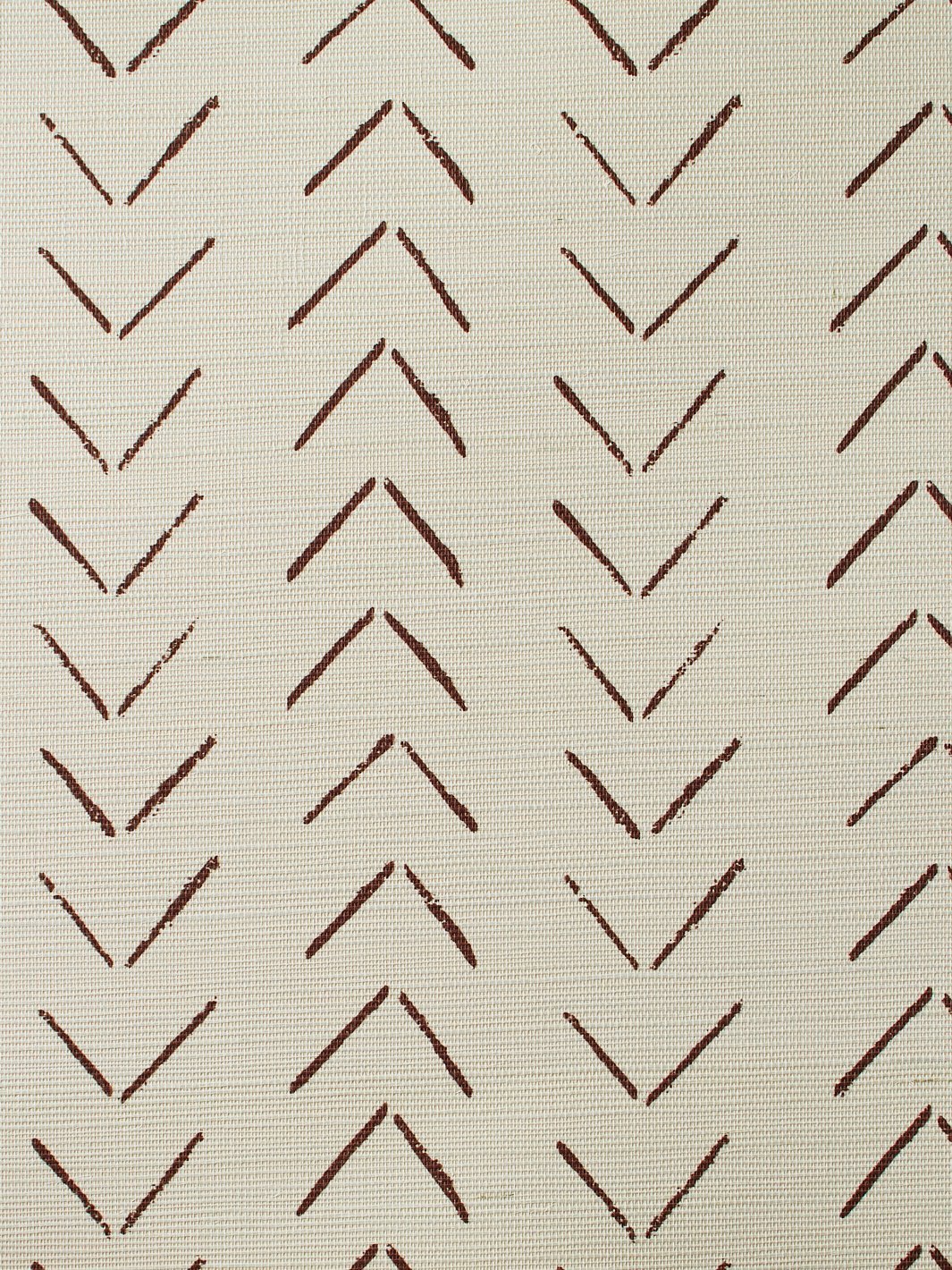 arrows rust grasscloth