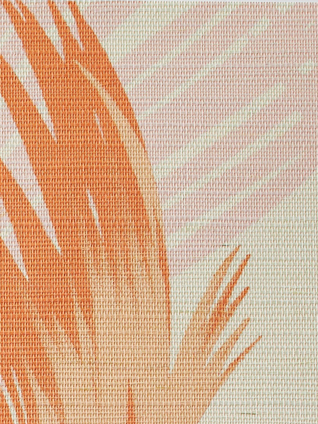 belafonte palm orange grasscloth