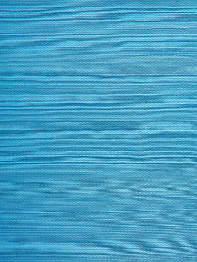 'Solid Grasscloth' Wallpaper by Wallshoppe - Bright Blue