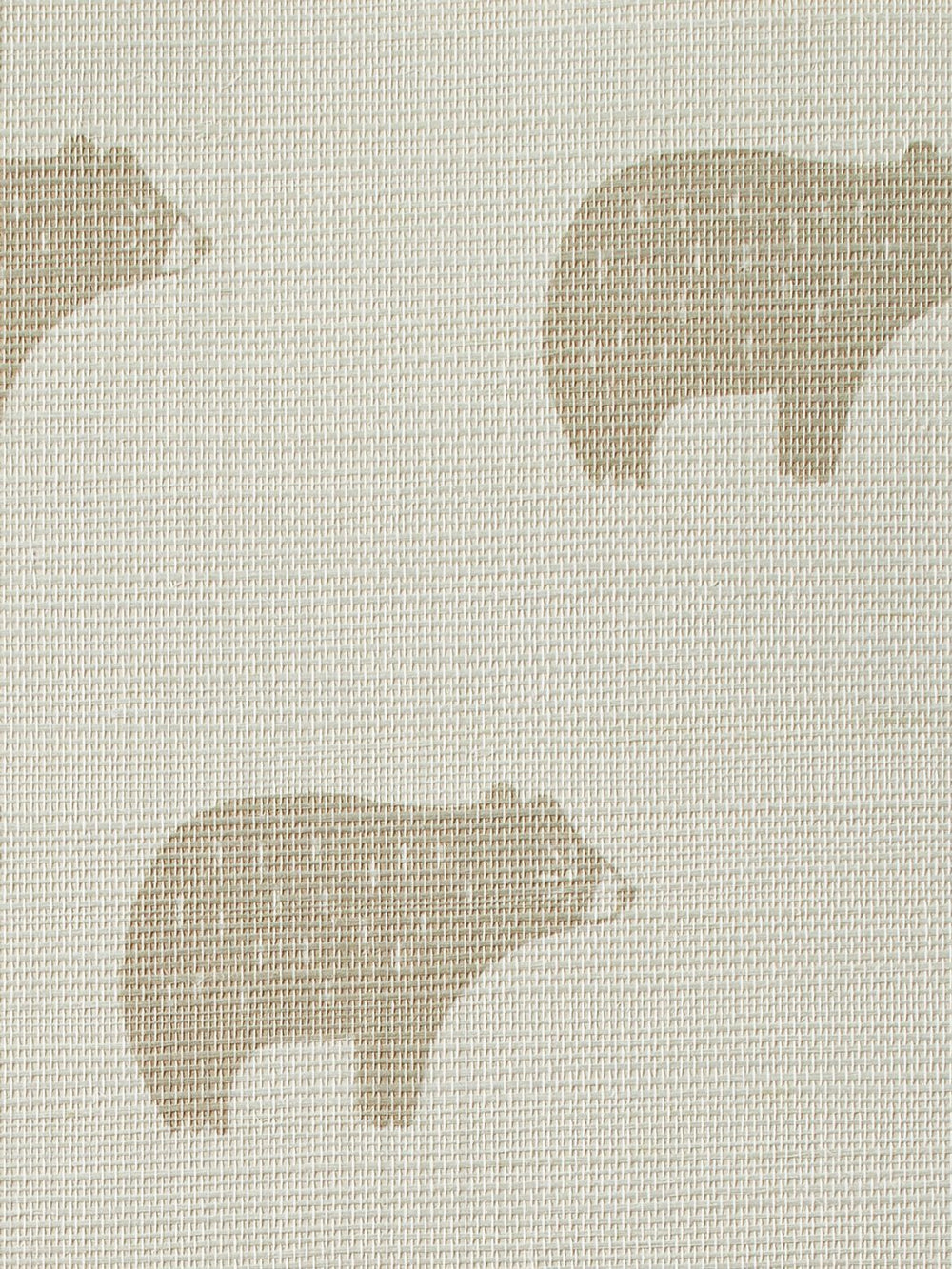 chubby bear taupe grasscloth
