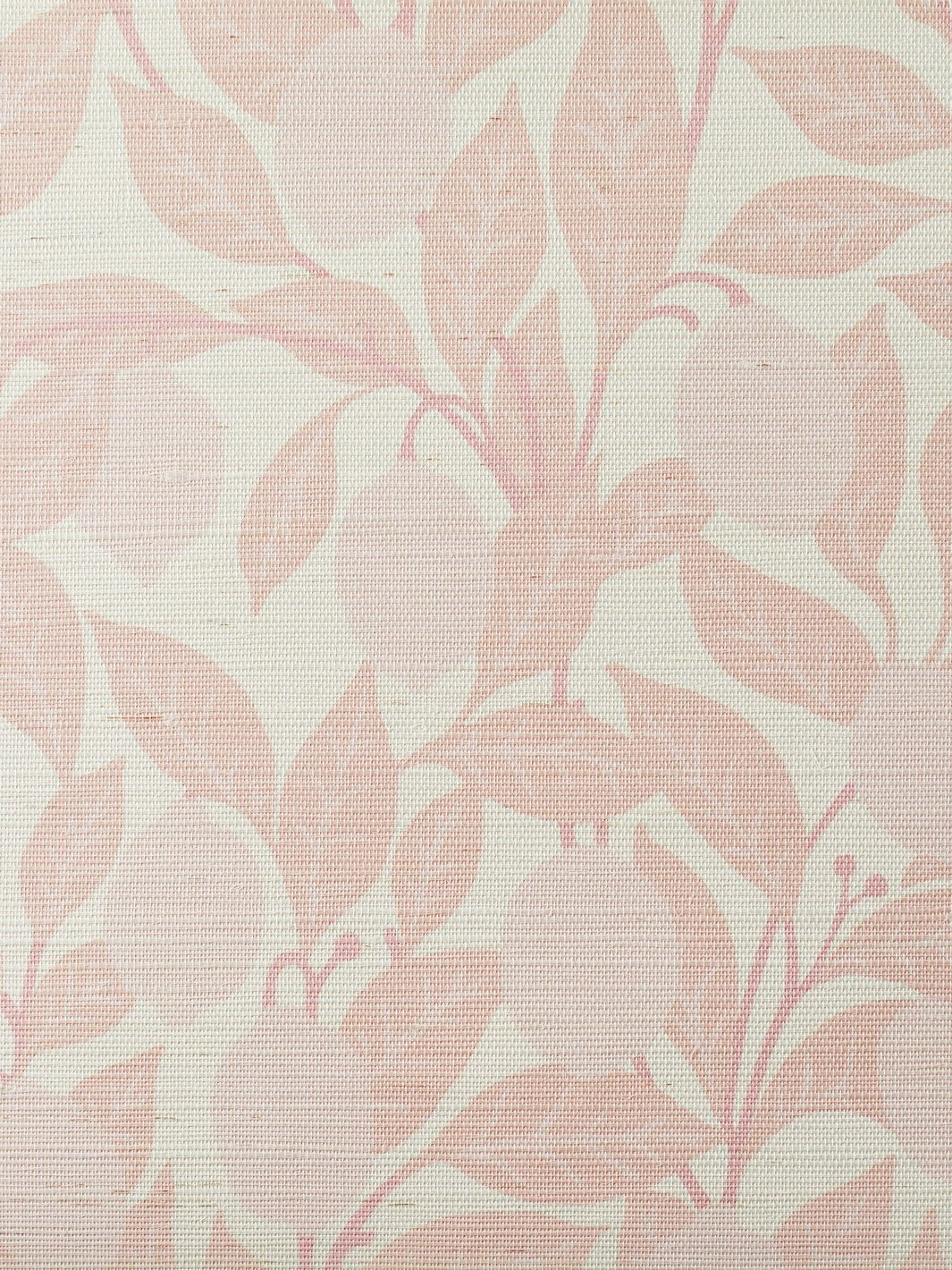 lemons pink grasscloth