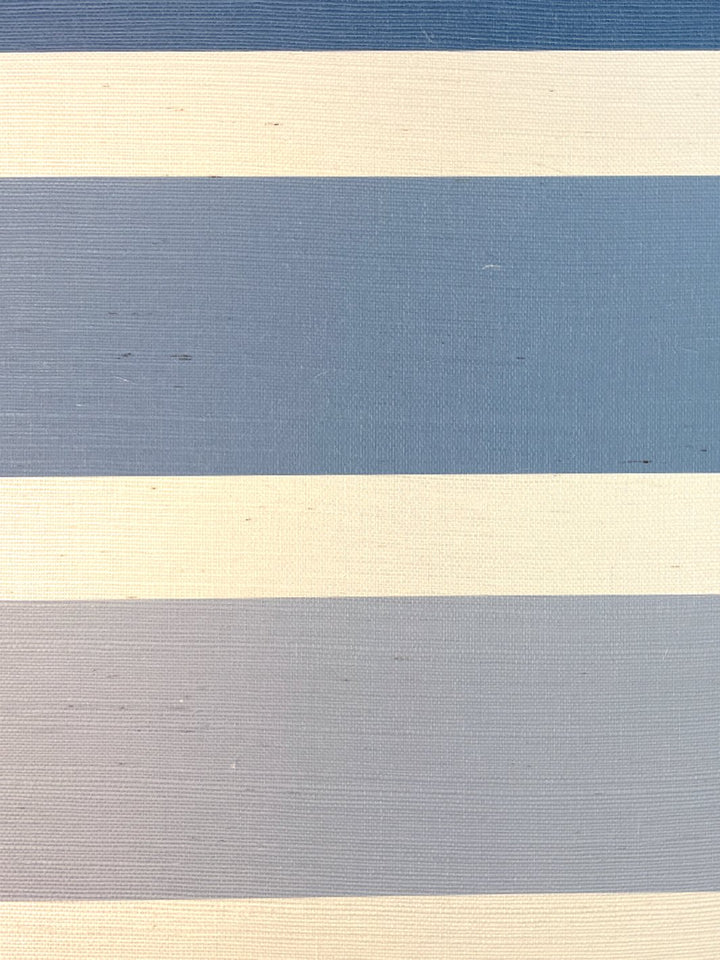 ombre stripe grasscloth wallpaper by barbie blue