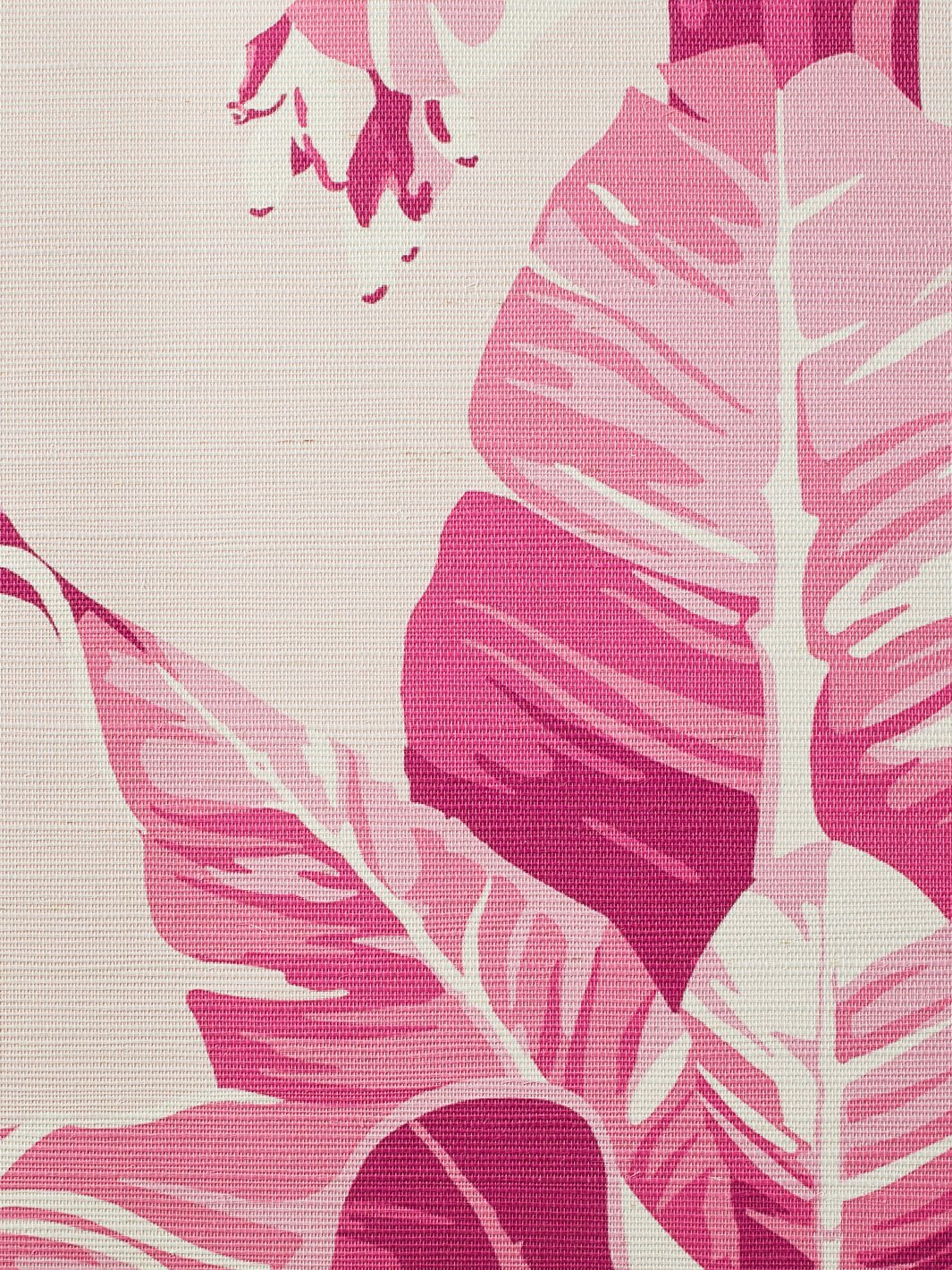 pacifico palm electric pink grasscloth