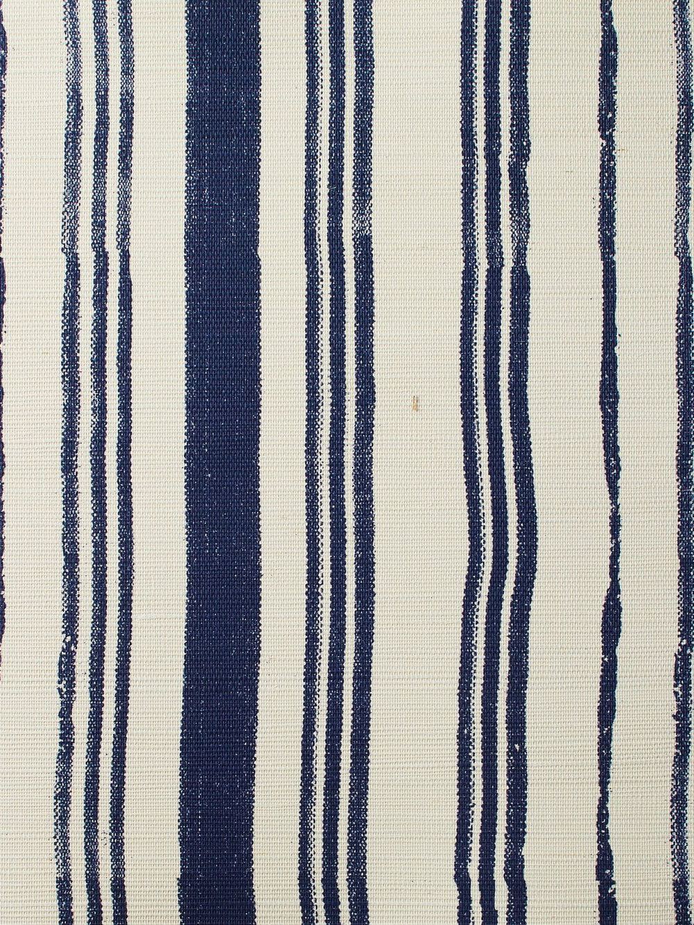 painted stripes navy grasscloth