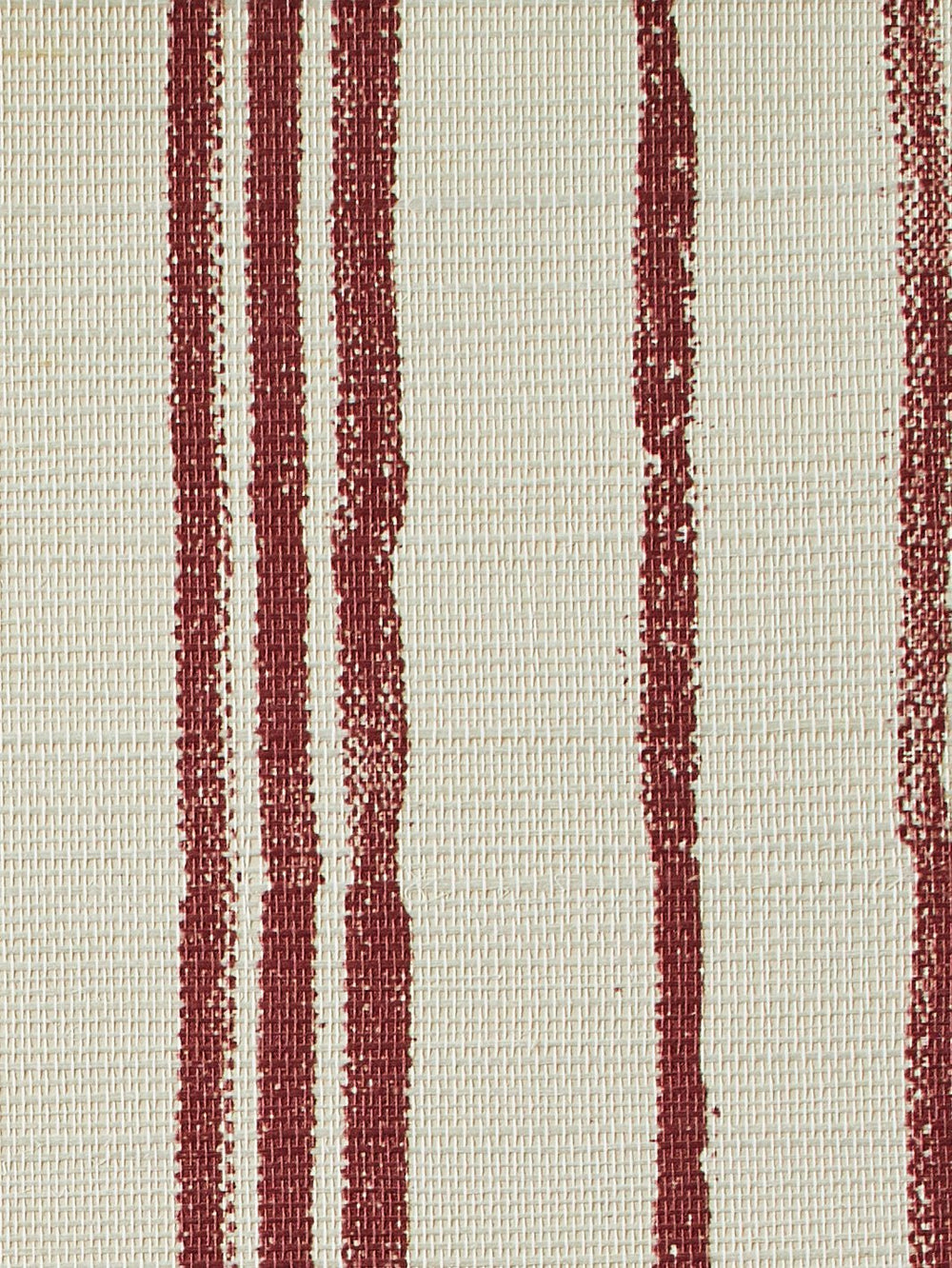 painted stripes rust grasscloth