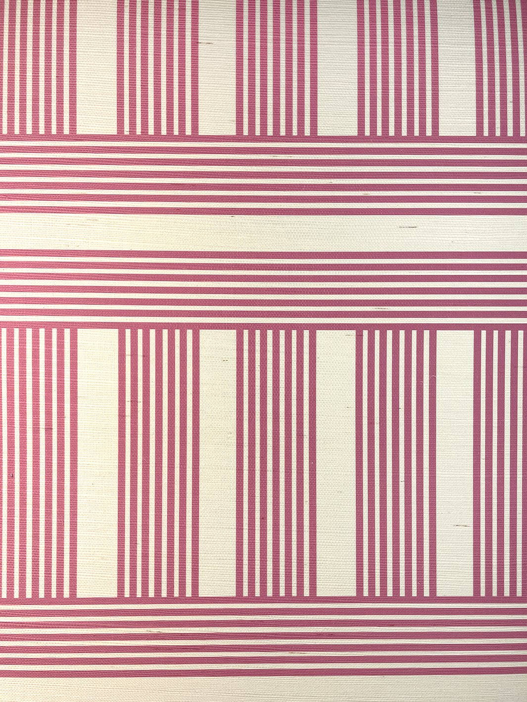 roman holiday grid grasscloth wallpaper by barbie berry
