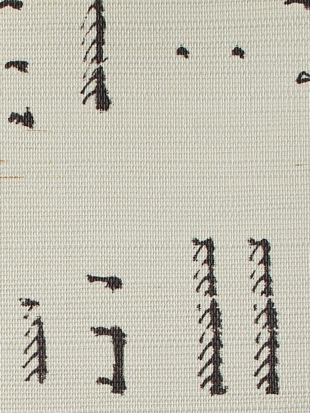 stitch chocolate grasscloth