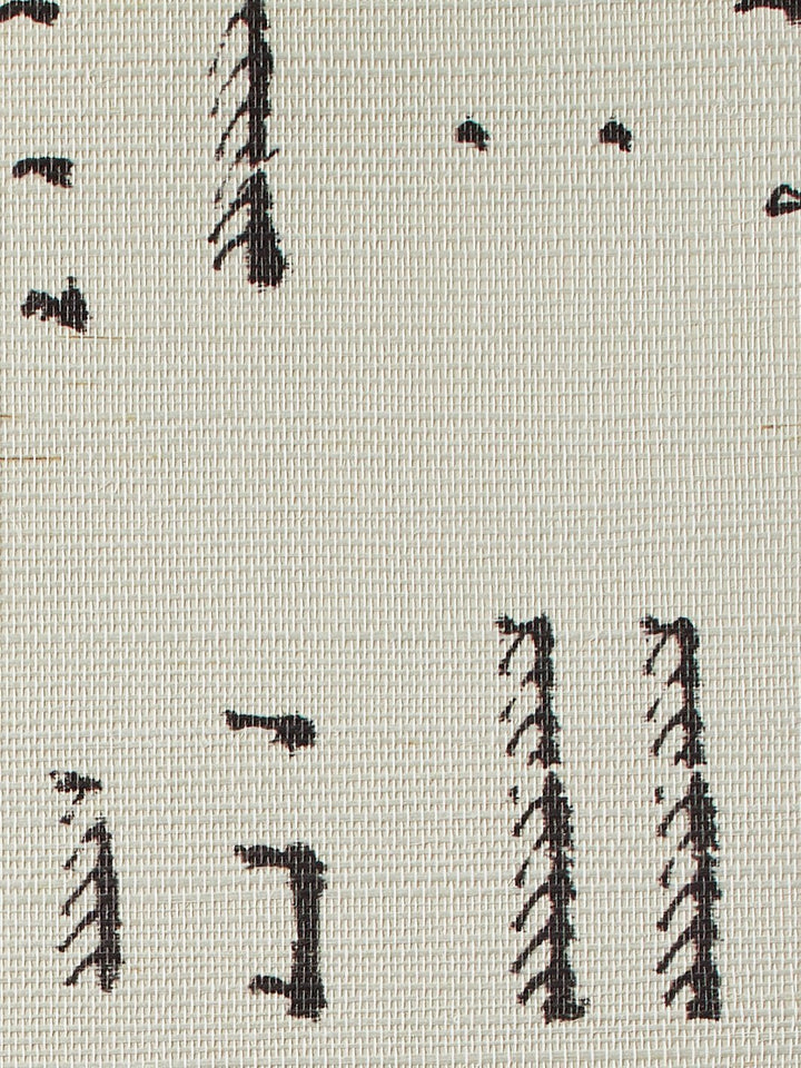 stitch chocolate grasscloth