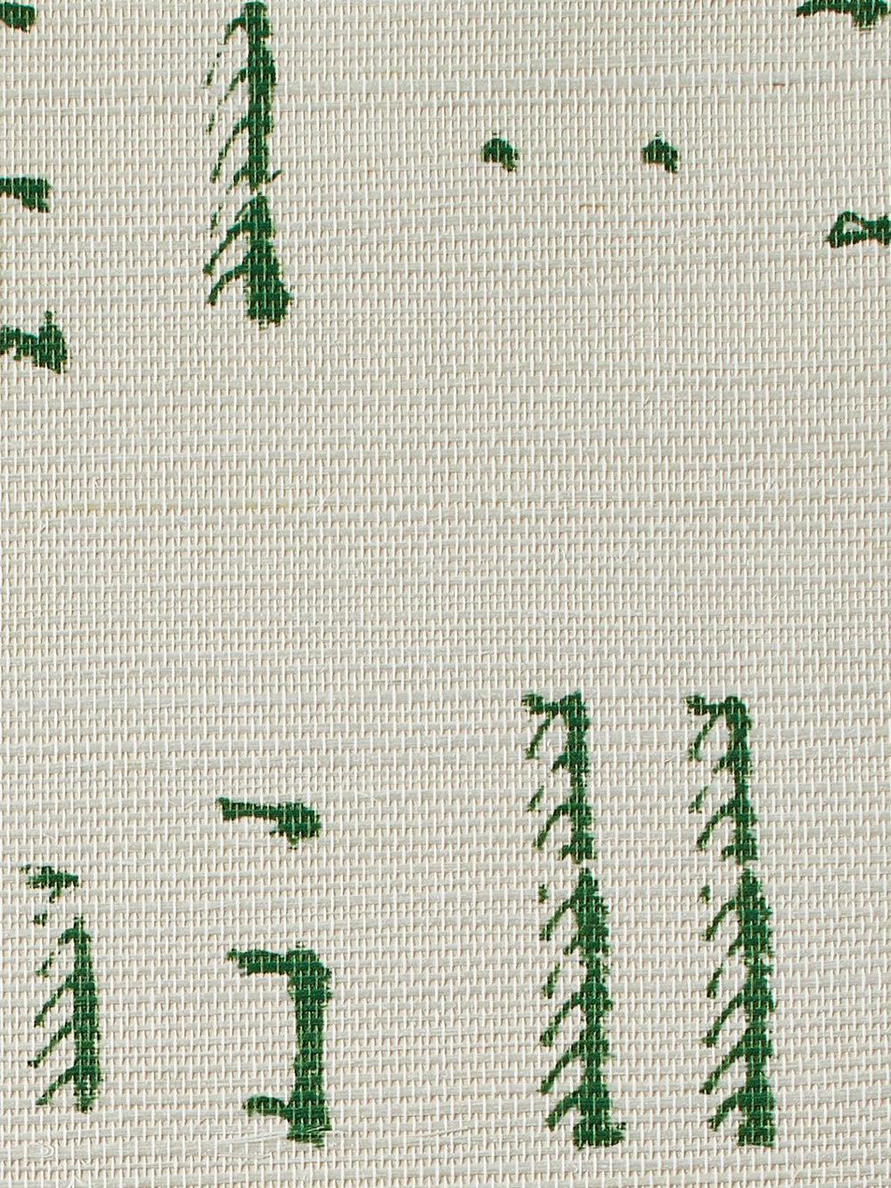 stitch green grasscloth