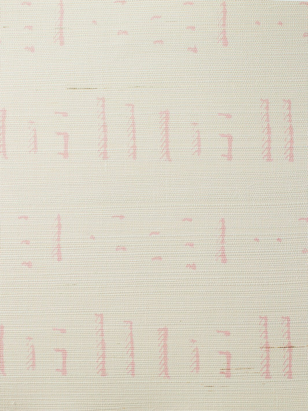 stitch pink grasscloth