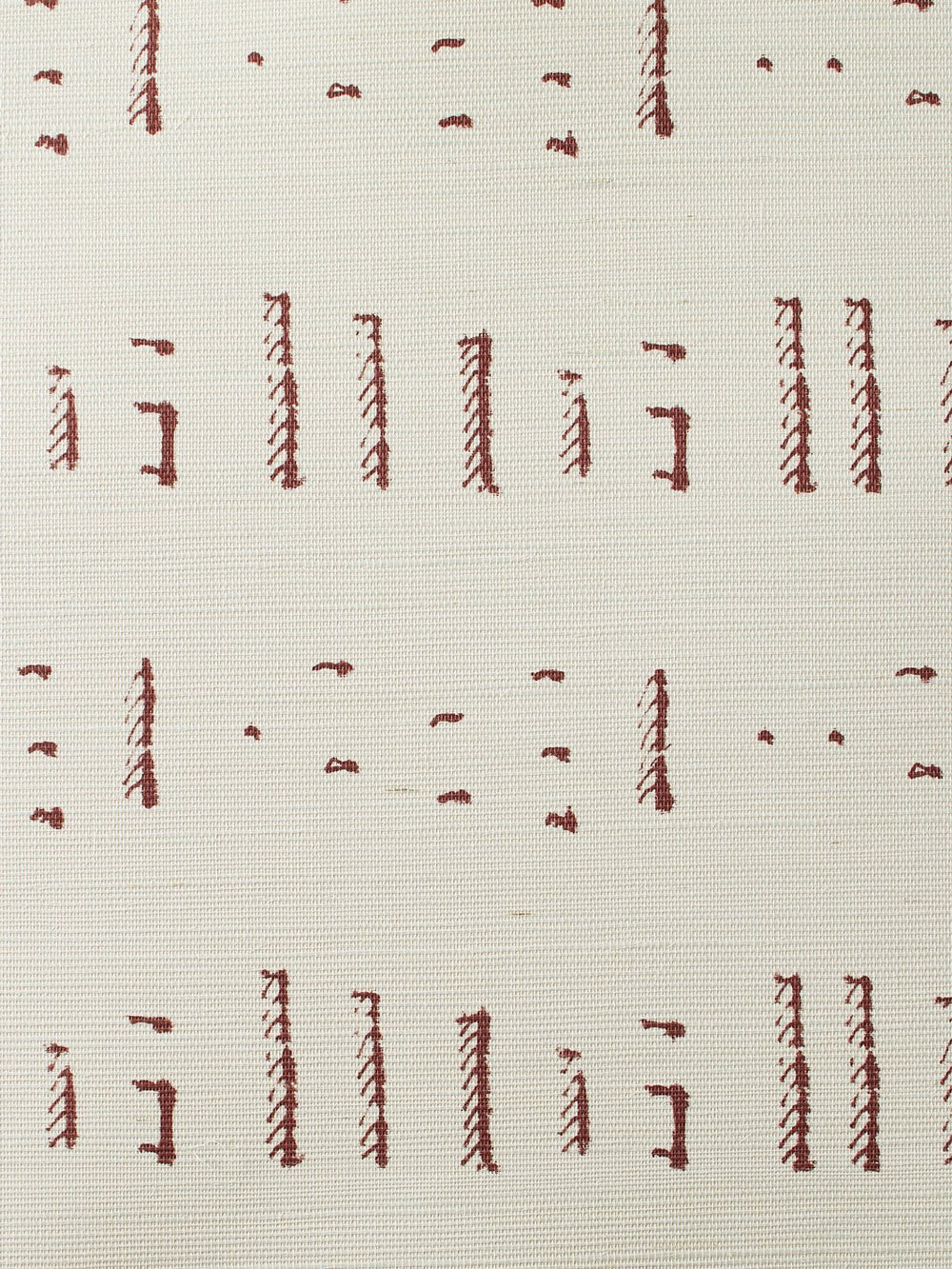 stitch rust grasscloth