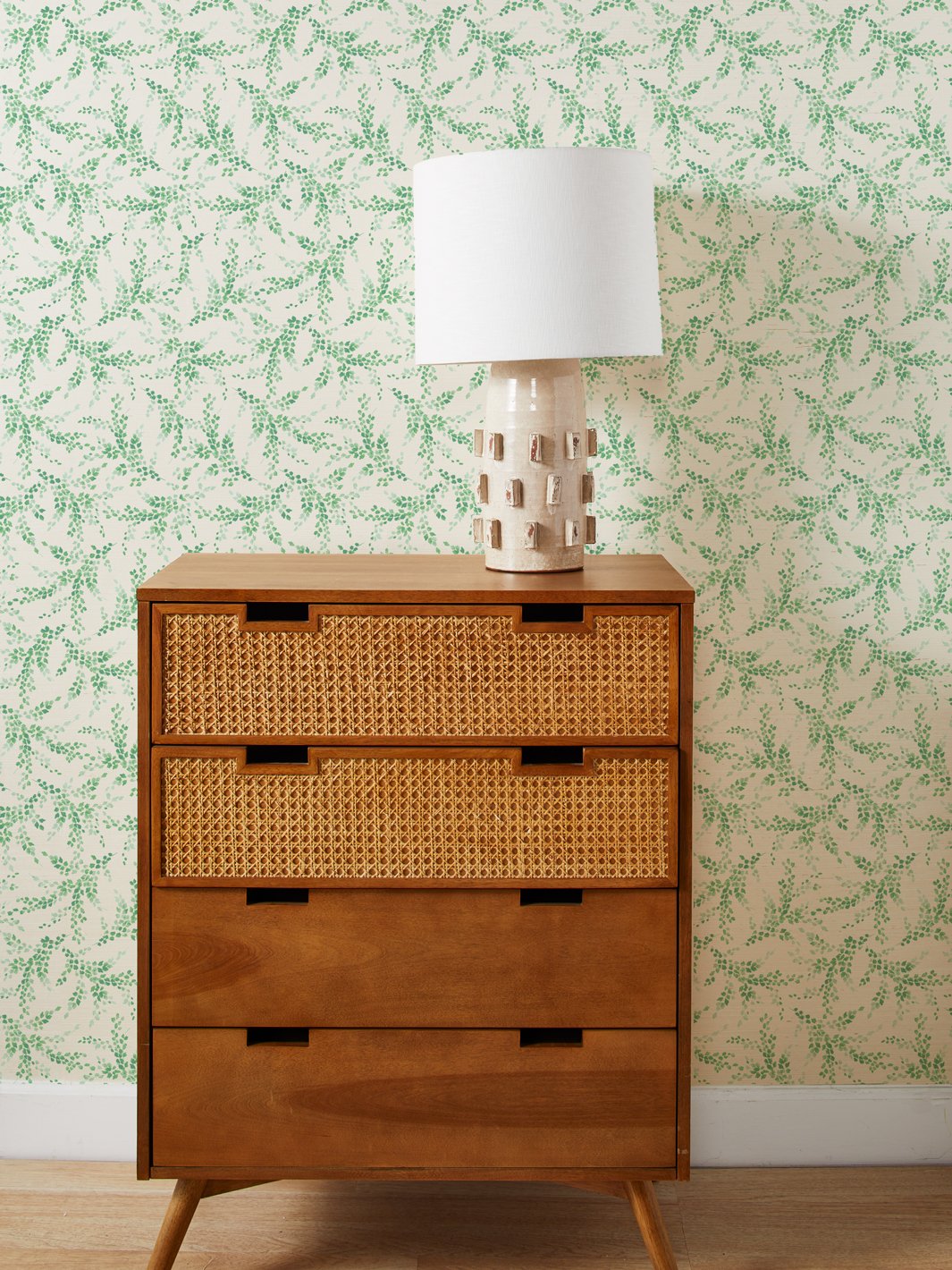 sweet caroline green grasscloth
