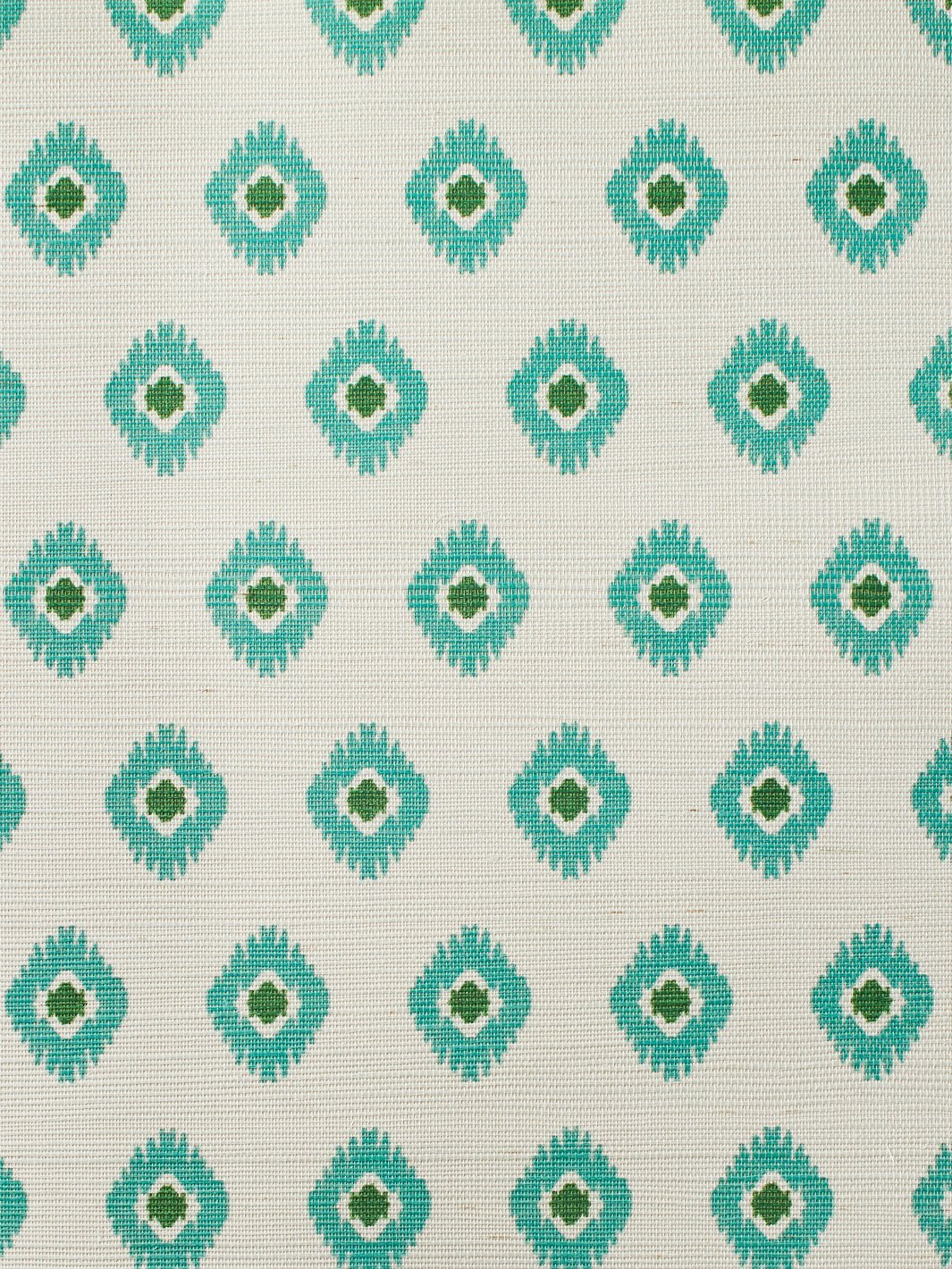 tangier medallion green grasscloth