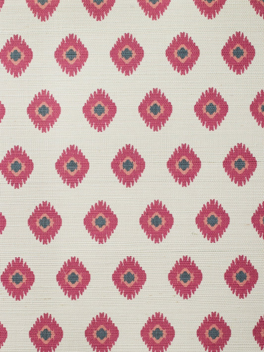 tangier medallion rose grasscloth