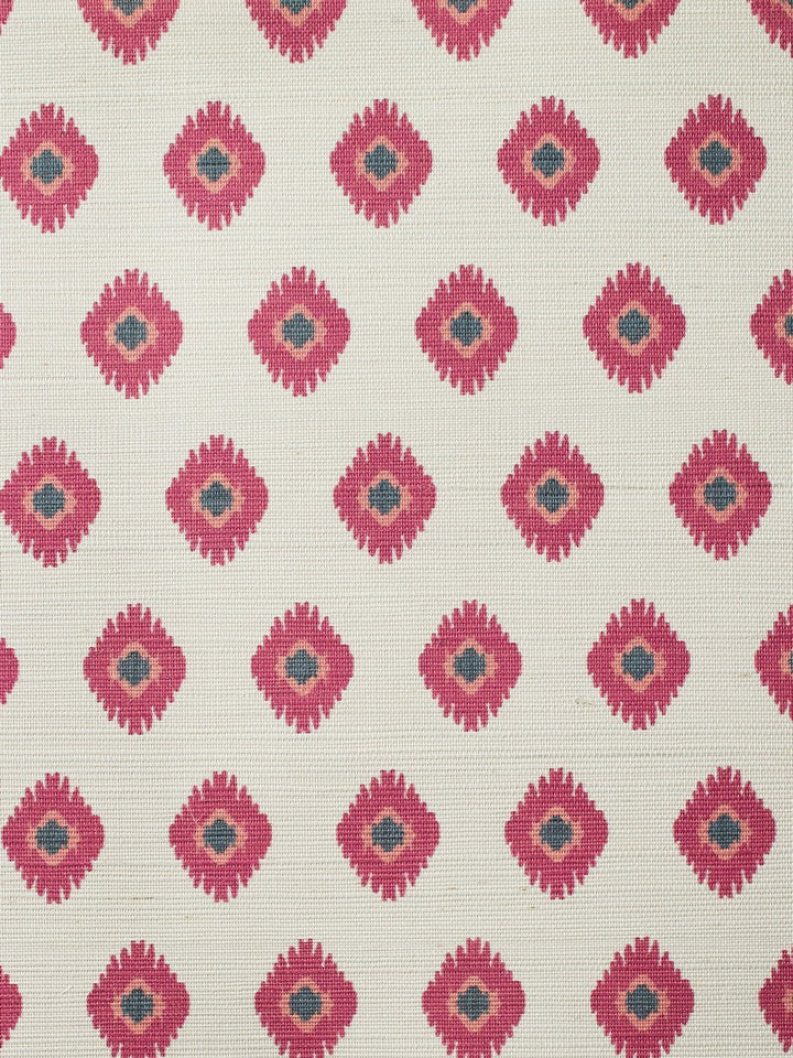 tangier medallion rose grasscloth